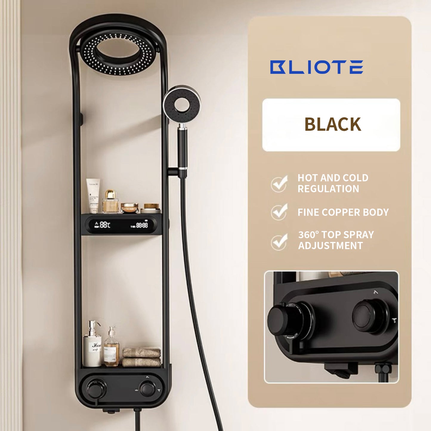 Bliote™ Three-Function Shower Set