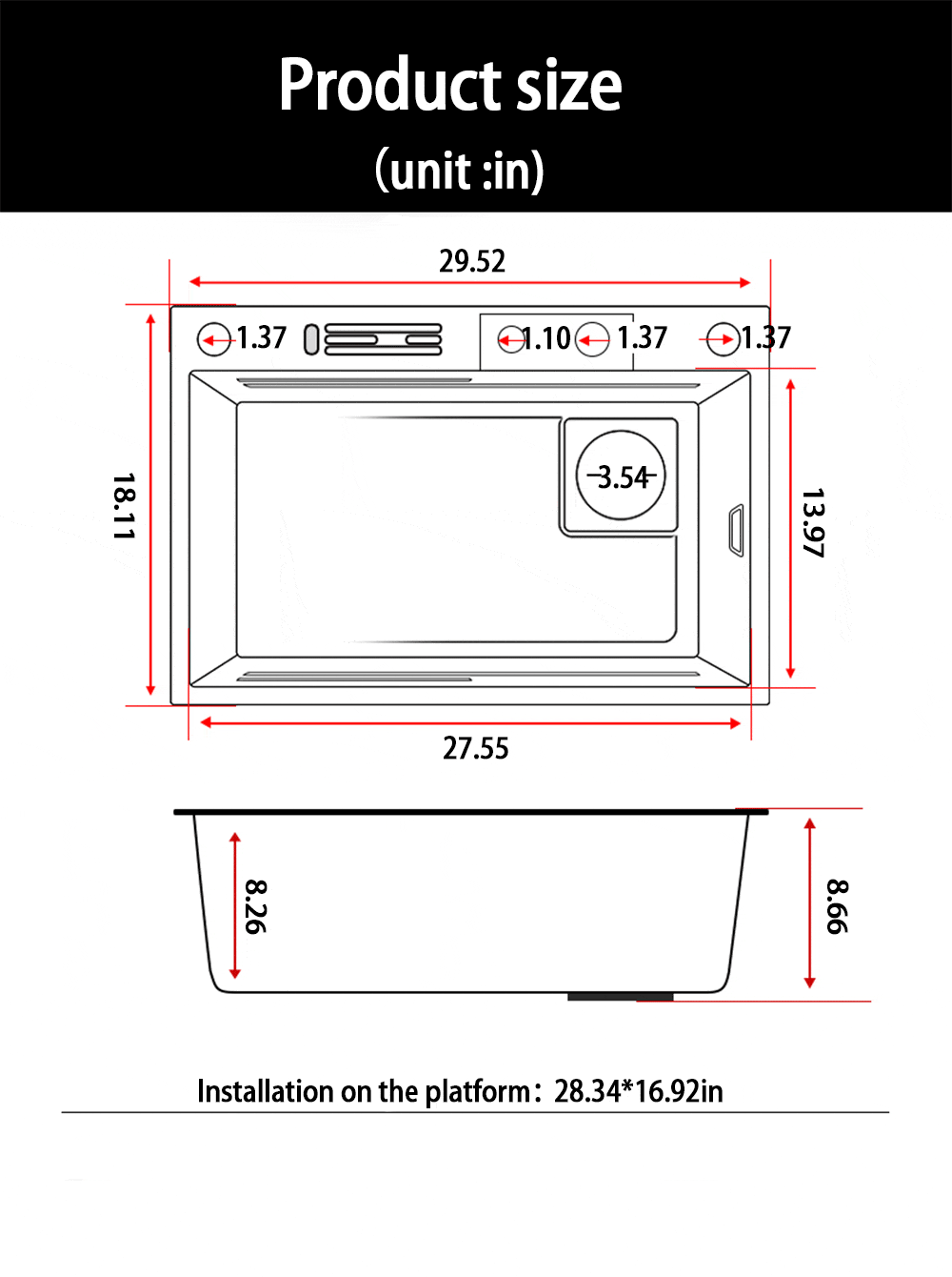 Bliote™ Premium Waterfall Sink