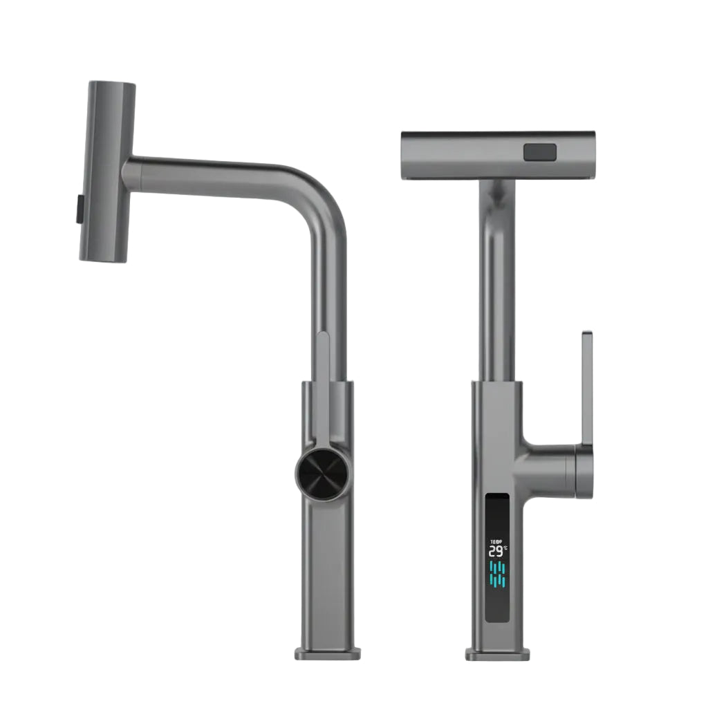 BLIOTE 360 Rotating Digital Tap faucet with digital temperature display and rotating outlet