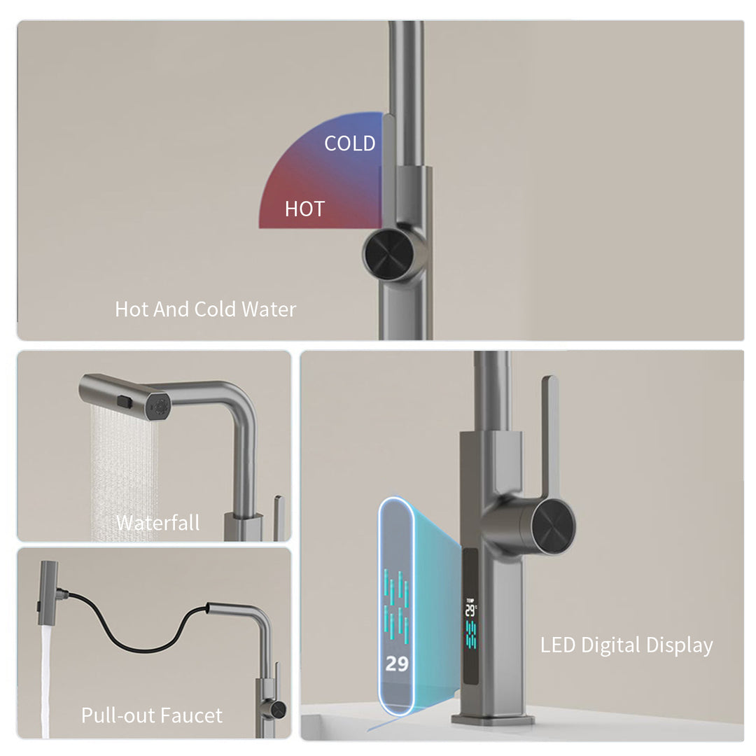BLIOTE 360 Rotating Digital Tap faucet with digital temperature display