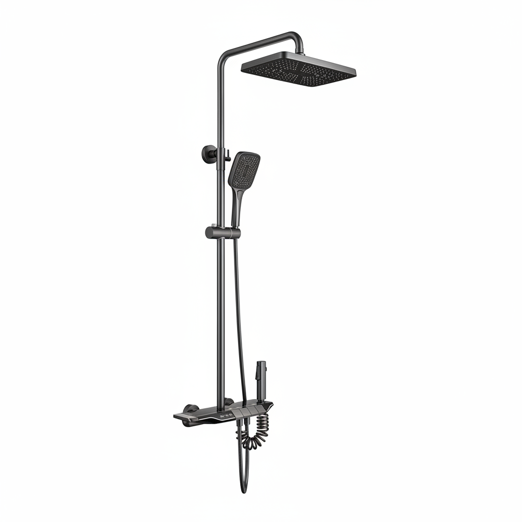 BLIOTE Luminous Digital Display Shower shower system with digital temperature display and LED lighting