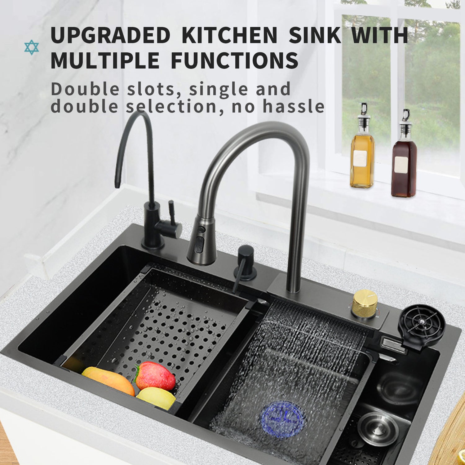 Dropship Kitchen Sink Countertop Organizer Multifunctional