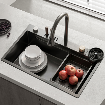 BLIOTE Premium Waterfall Sink kitchen sink fixture, image 1
