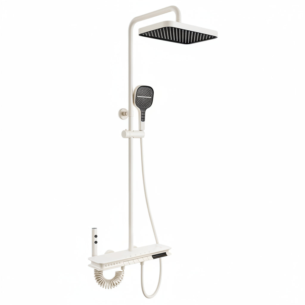 BLIOTE Ambient Light Shower shower system installed view