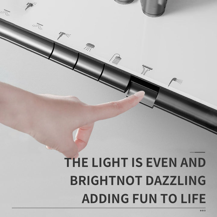 BLIOTE Ambient Light Shower shower system in use