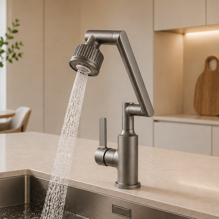 BLIOTE Robotic Arm Tap faucet installed view