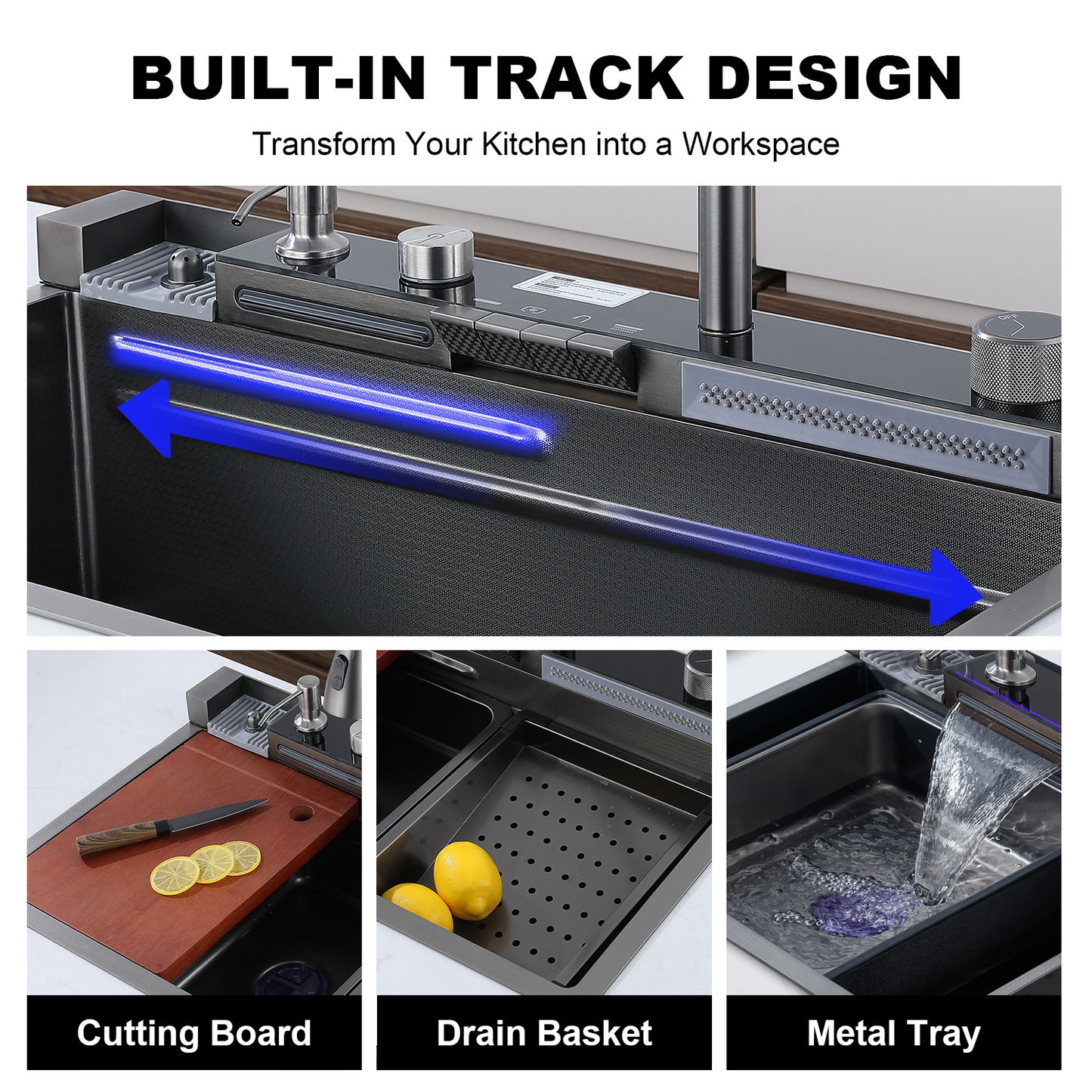 BLIOTE Premium Kitchen Sink kitchen sink fixture, image 7