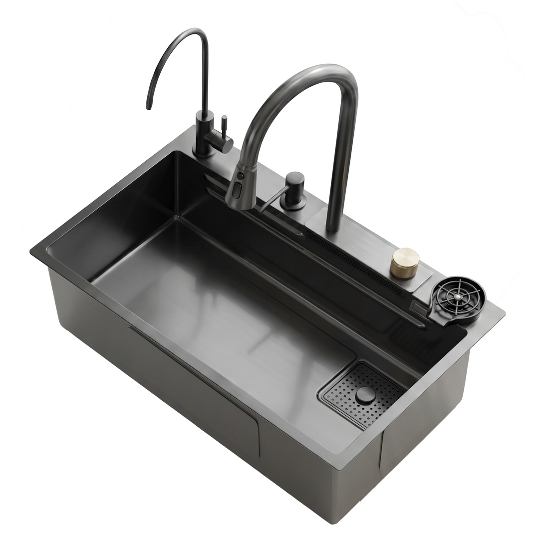 BLIOTE Waterfall Kitchen Sink kitchen sink with waterfall flow