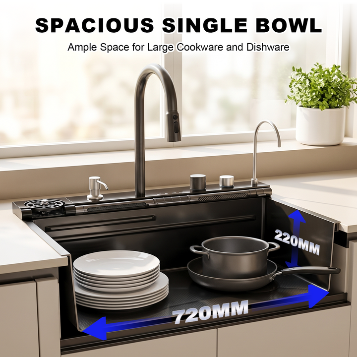 BLIOTE Luxury Kitchen Sink kitchen sink installation detail
