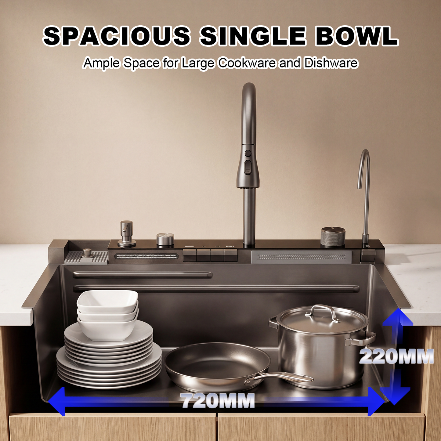 BLIOTE Premium Kitchen Sink kitchen sink fixture, image 8