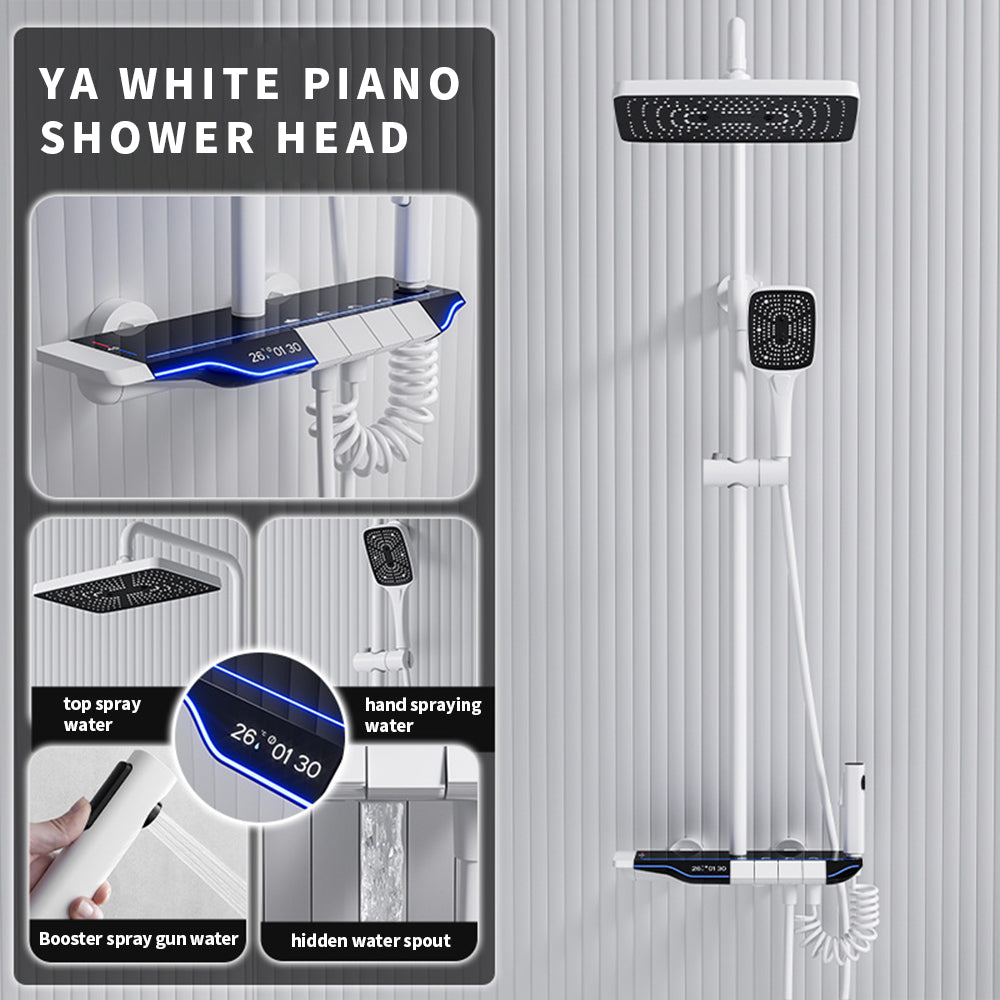 BLIOTE Luminous Digital Display Shower shower system in use