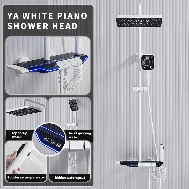 BLIOTE Luminous Digital Display Shower shower system in use