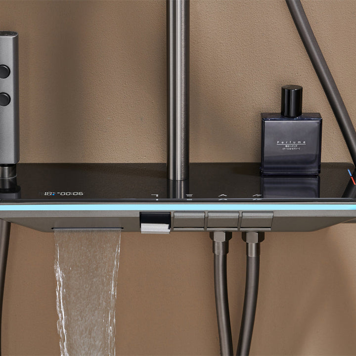 BLIOTE Digital LED Shower Set shower system detail view