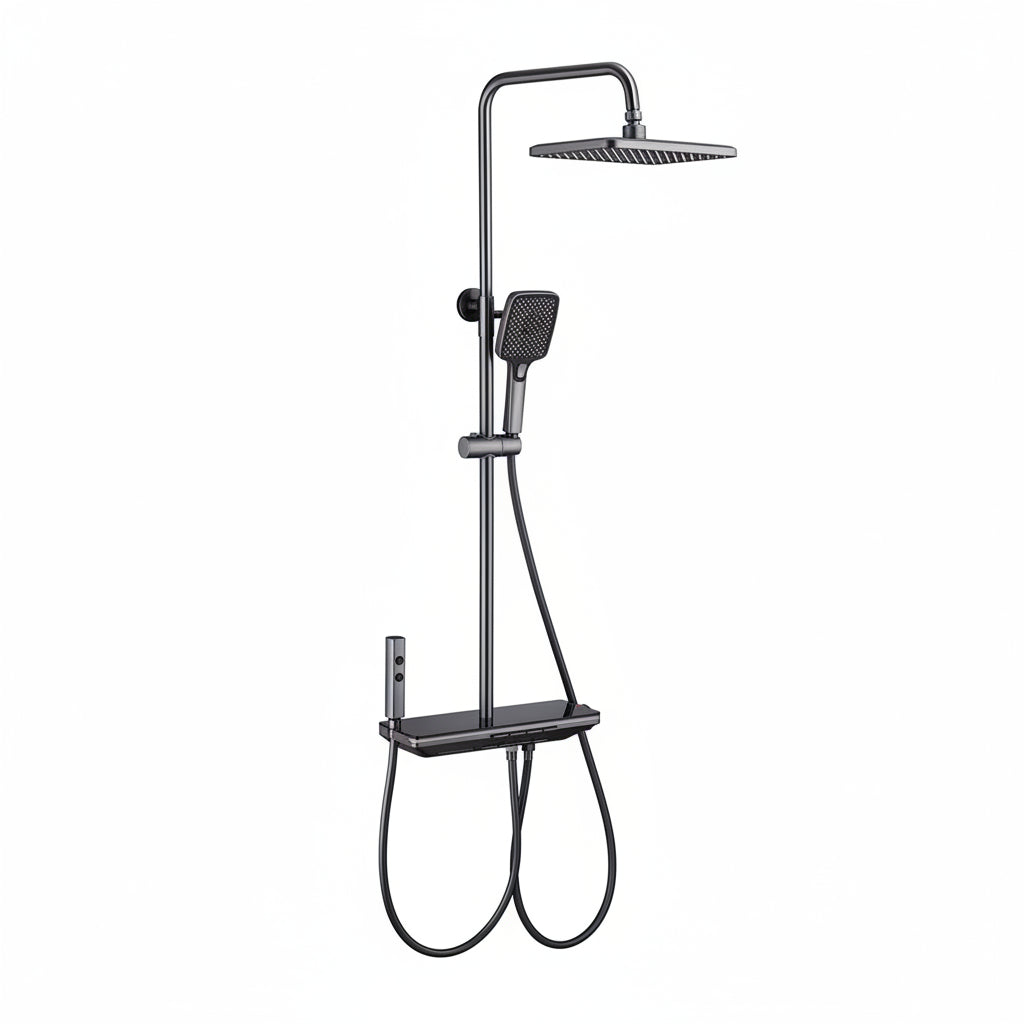 BLIOTE Digital LED Shower Set shower system with digital temperature display and LED lighting