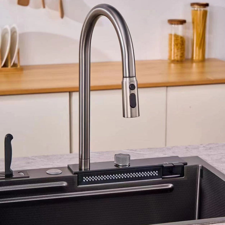 BLIOTE Advanced Kitchen Sink kitchen sink in use
