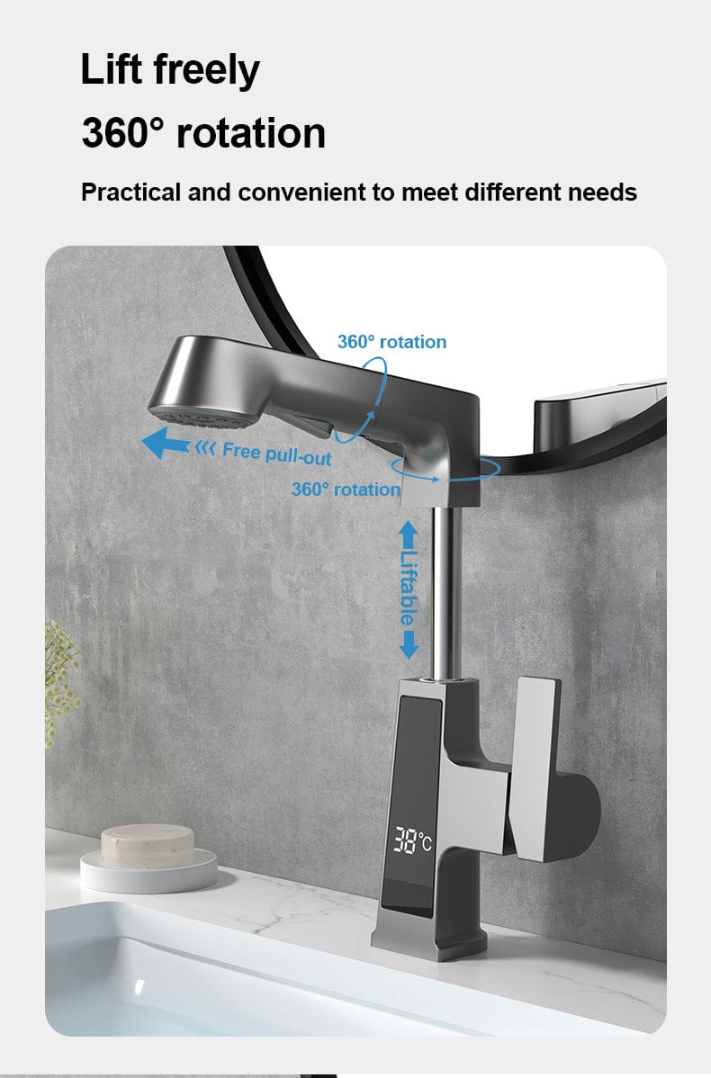 BLIOTE Pull-out Bathroom Tap faucet product set