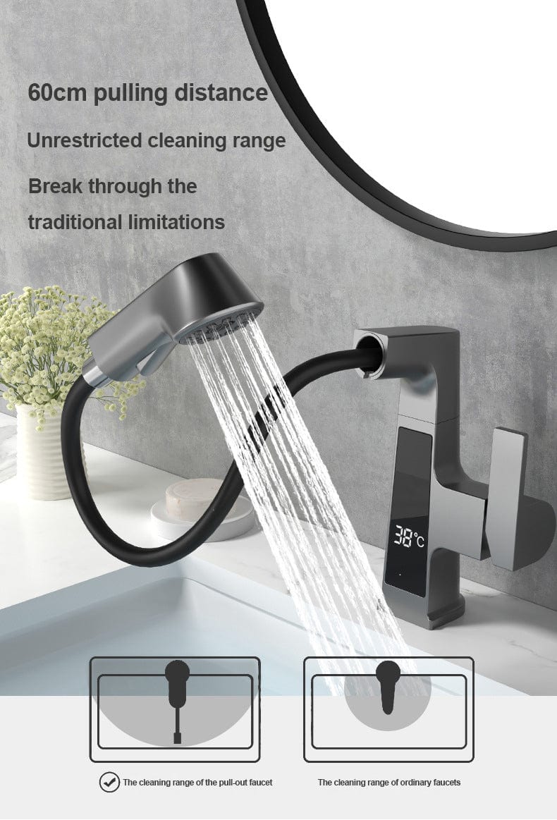 BLIOTE Pull-out Bathroom Tap faucet installation detail