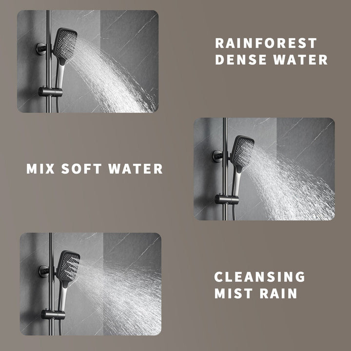 BLIOTE LED Waterfall Shower Set shower system with LED lighting