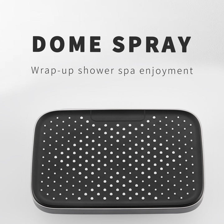 BLIOTE LED Waterfall Shower Set shower system in use