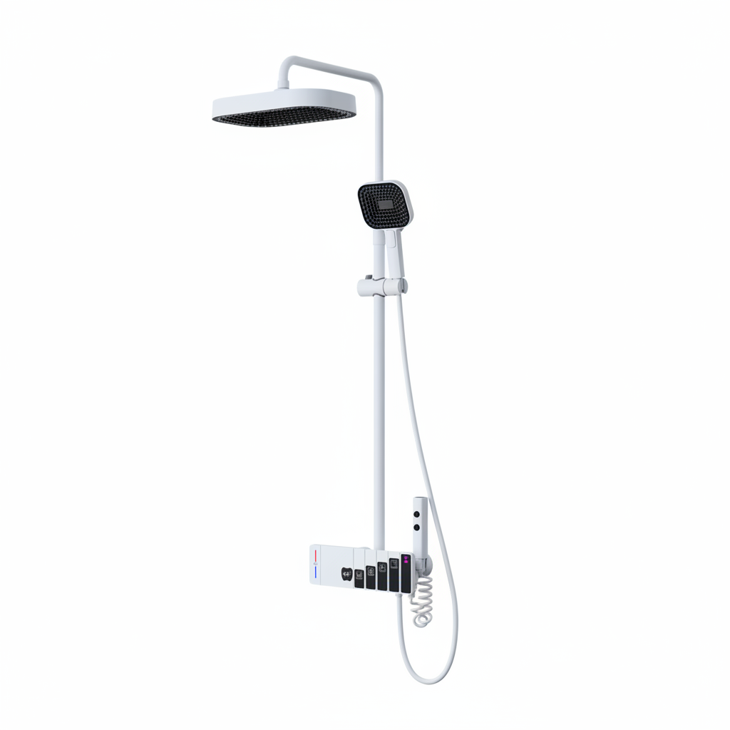 BLIOTE Piano Key Shower Set shower system with piano key controls