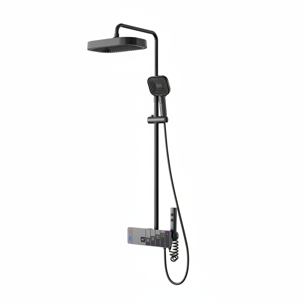 BLIOTE Piano Key Shower Set shower system detail view
