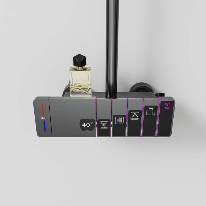 BLIOTE Piano Key Shower Set shower system with piano key controls