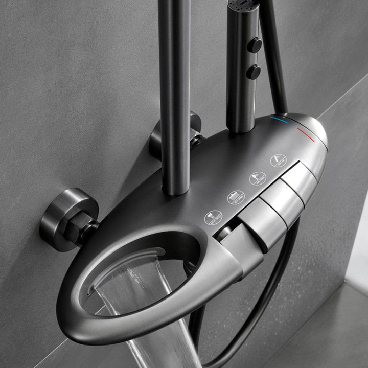 BLIOTE UFO Thermostatic Shower System shower system detail view