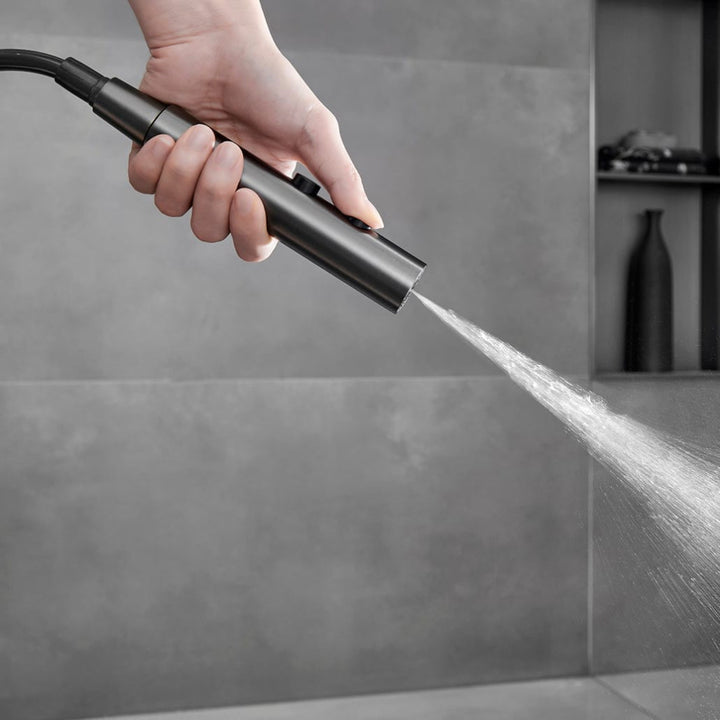 BLIOTE UFO Thermostatic Shower System shower system in use