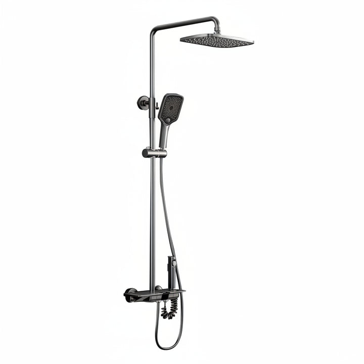 BLIOTE Digital Piano Shower Set shower system with digital temperature display and piano key controls