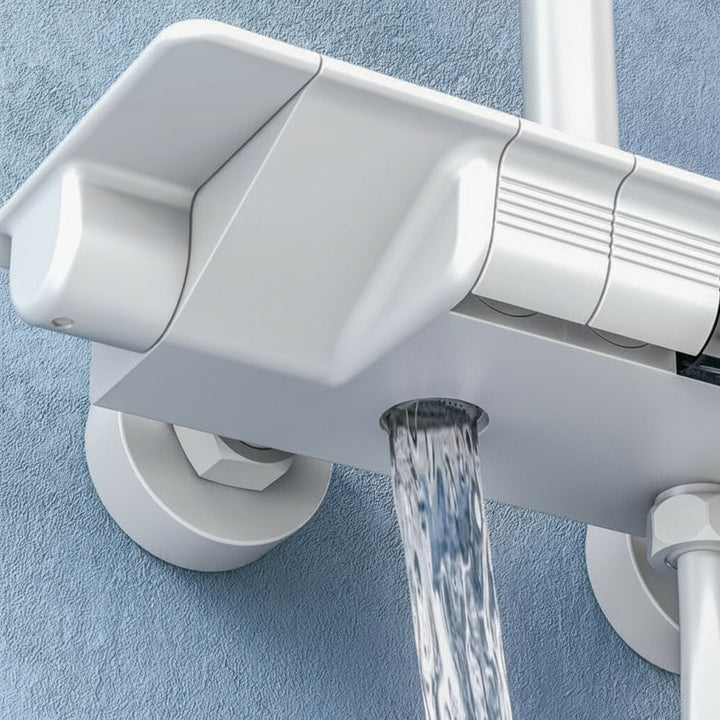BLIOTE Digital Piano Shower Set shower system installed view
