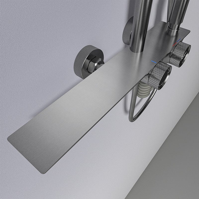 BLIOTE Waterfall Shower Set shower system finish detail