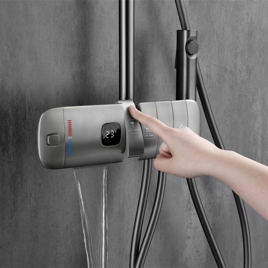 BLIOTE Piano Key Shower Set shower system detail view