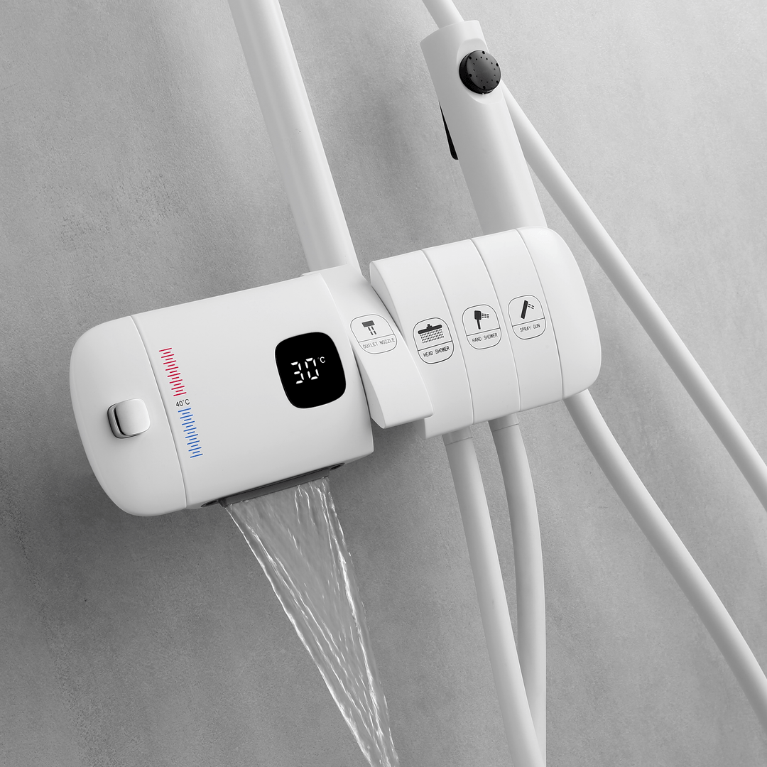 BLIOTE Piano Key Shower Set shower system finish detail