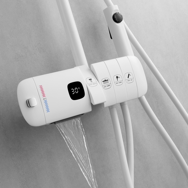 BLIOTE Piano Key Shower Set shower system finish detail