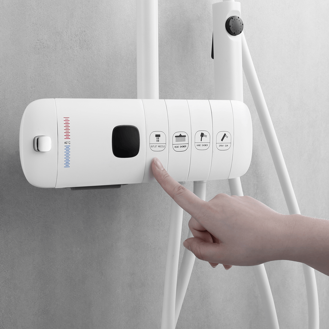 BLIOTE Piano Key Shower Set shower system with piano key controls