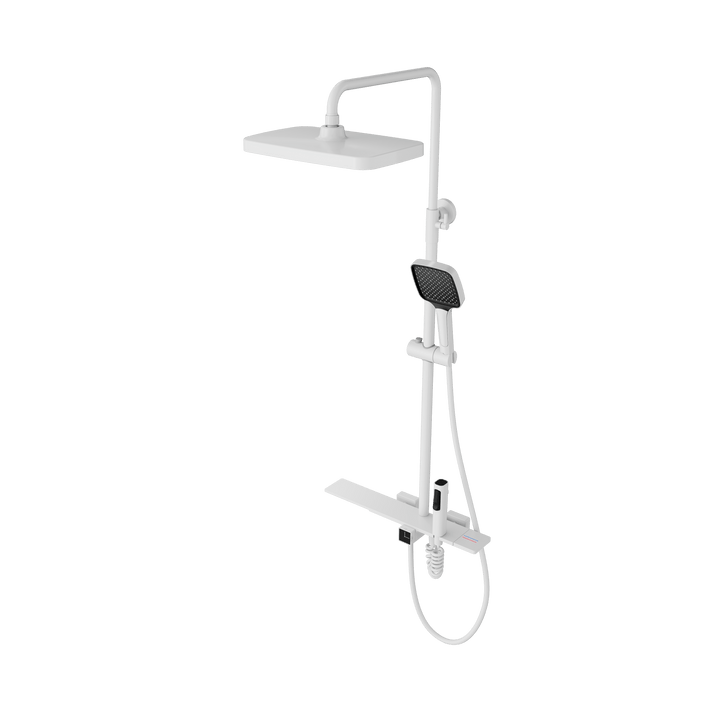 BLIOTE Digital Shower Set shower system installed view