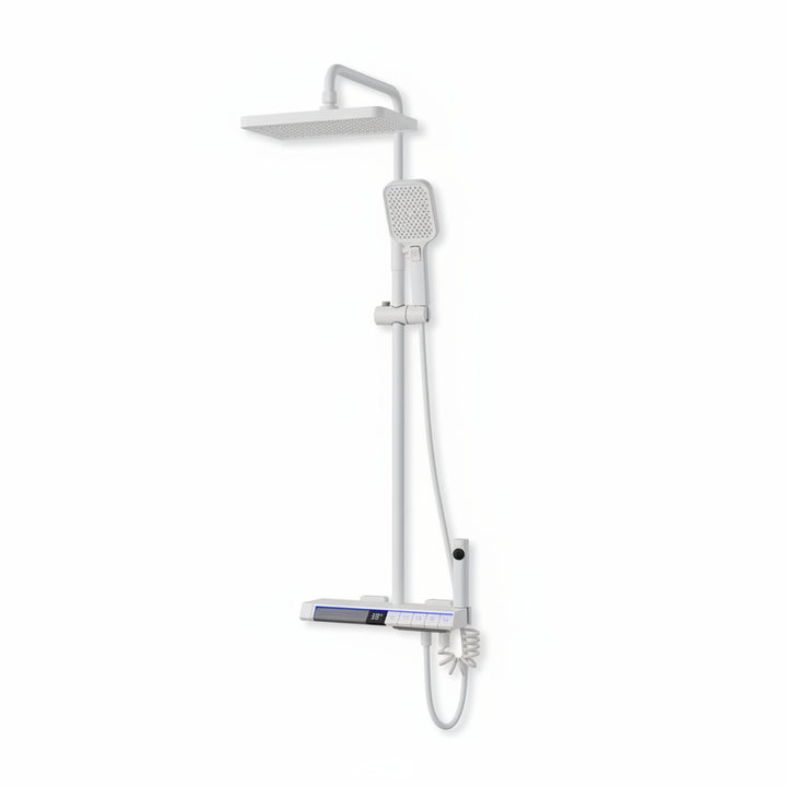 BLIOTE LED Shower Set shower system installed view